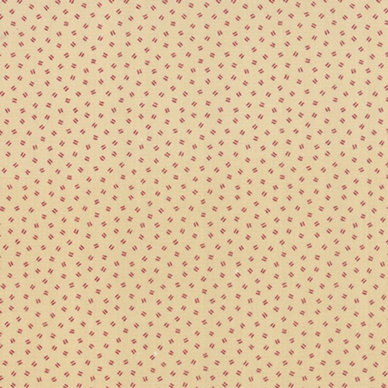 Minature - rødt lite trykk på lys bunn - 50cm utsolgt