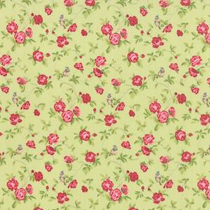 Små roser på grønn bunn