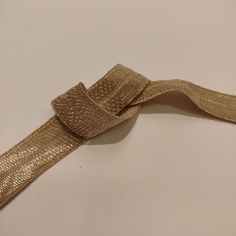 Elastisk skråband - beige