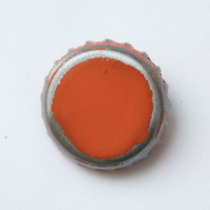 Knapp - bruskork - orange 3cm