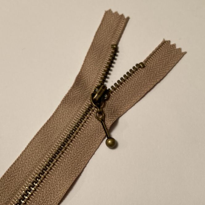 Hovedbilde Glidelås Beige - 4mm ikke ...