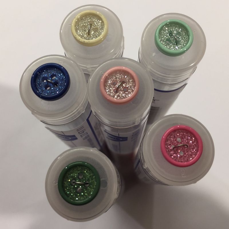 Knapper med glitter