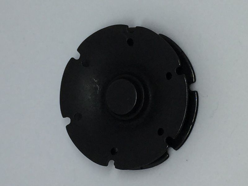 Trykk knapp - svart 4cm