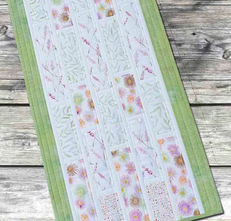 Blomsterpasteller - mønster på løper 