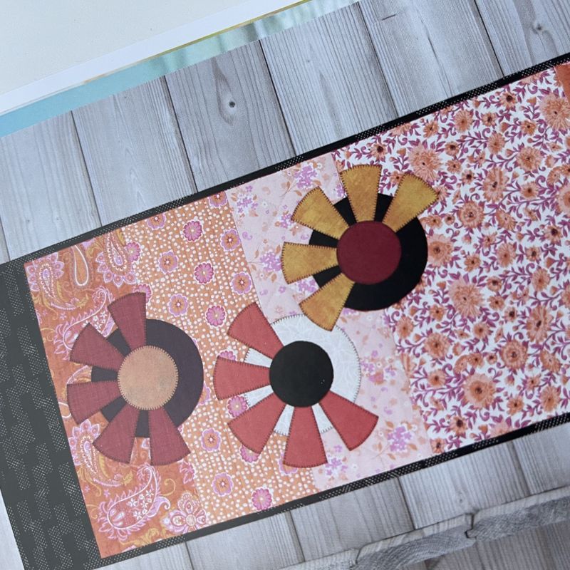 Solblomst - stor løper (Oransje) - (myQuilt 2/2022)