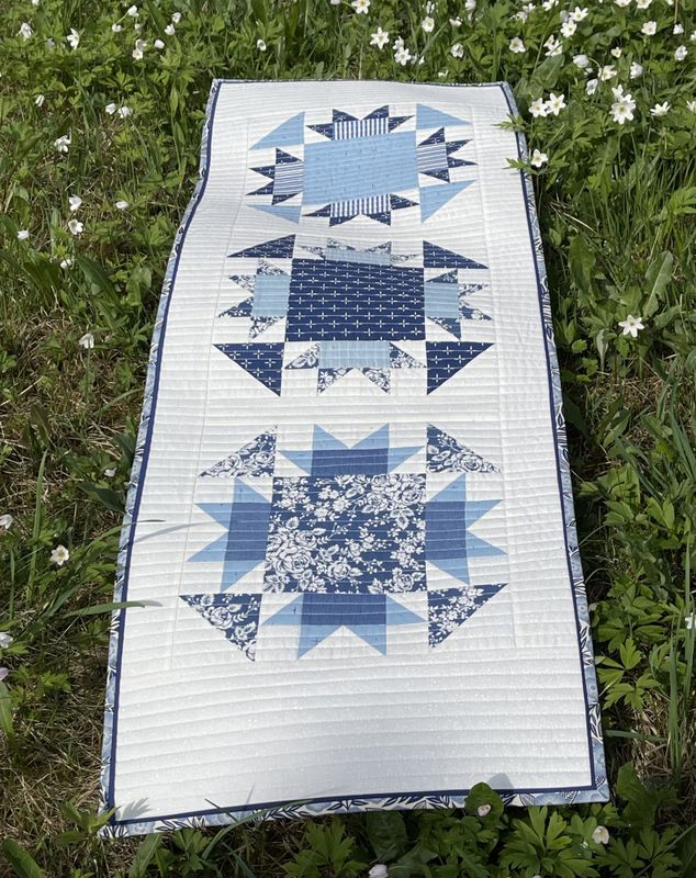 Til inspirasjon - Jordbær-stjerner i blått