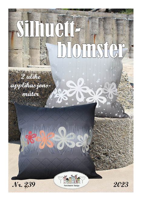 Hovedbilde  Silhuett-blomster - mønster ...