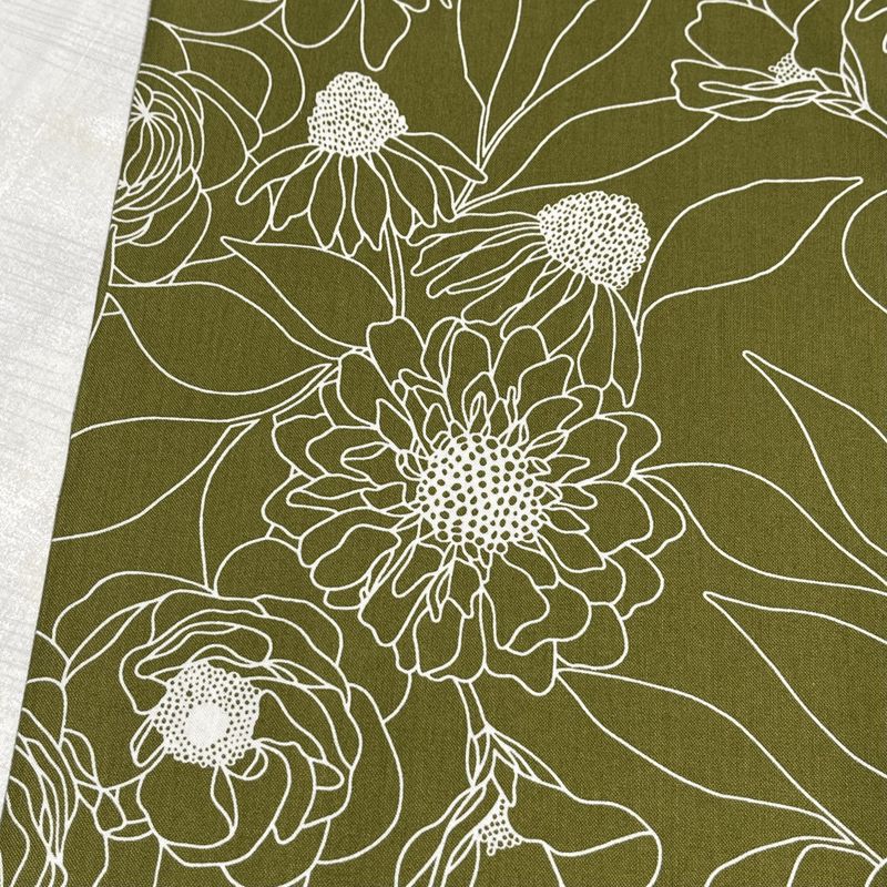 Botany - Blomster på grønn bunn