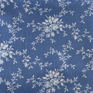 Tilda - Something blue - hvit roseeng på blå