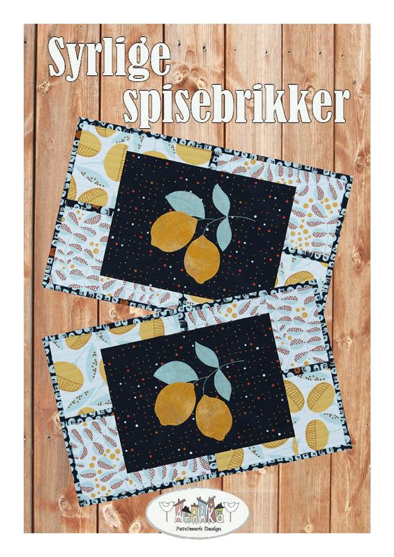 Syrlige spisebrikker - mønster