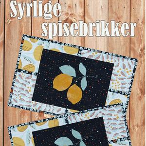 Syrlige spisebrikker - mønster