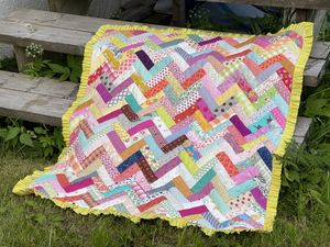 Til inspirasjon - Det blir en jente - babyteppe