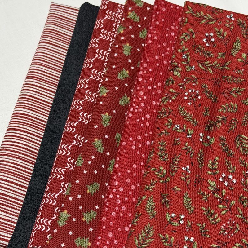 Snøballkrig - stoffpakke  6x30cm (orginalstoffer) 