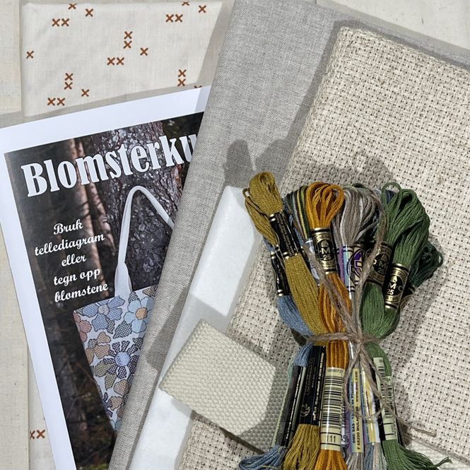 Hovedbilde Blomsterkurv - materialpakke ...