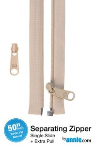 By Annie Delbar/ Separating Zipper NATURAL - 50