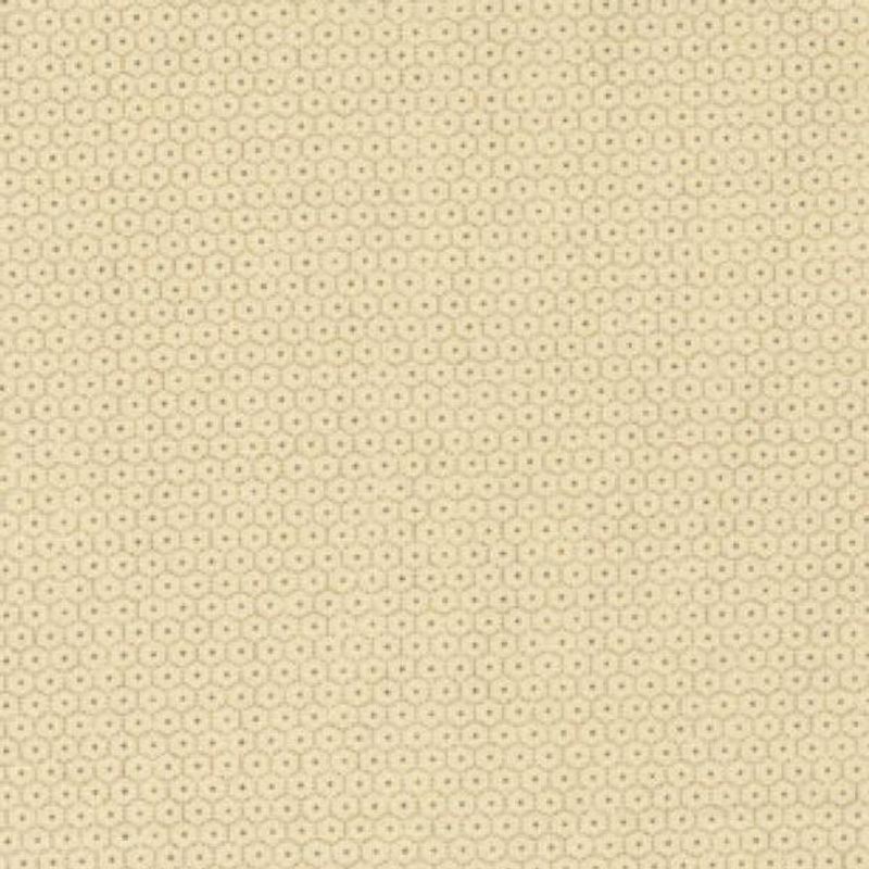 Bitte små hexagon på gulbeige bunn - 50cm