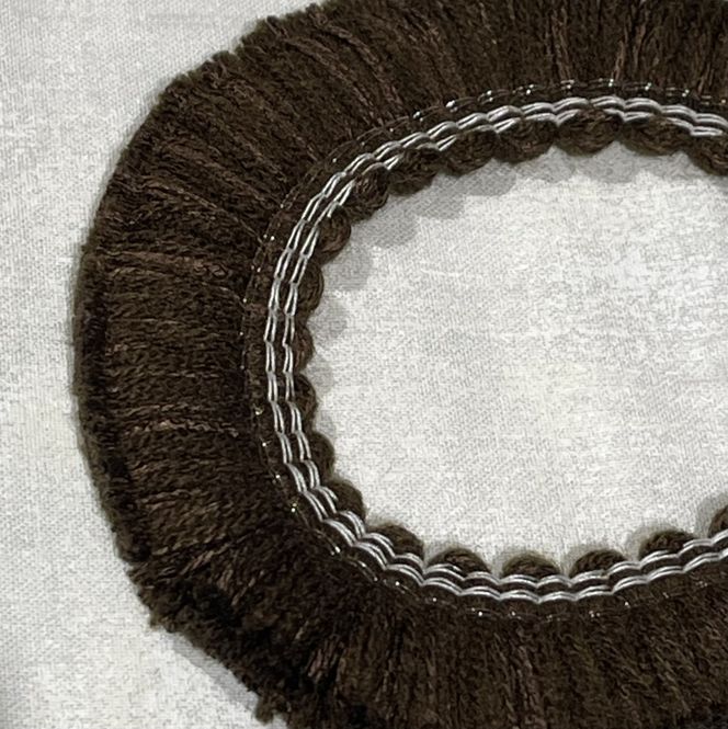 Hovedbilde Frynsebånd - farge mørk brun