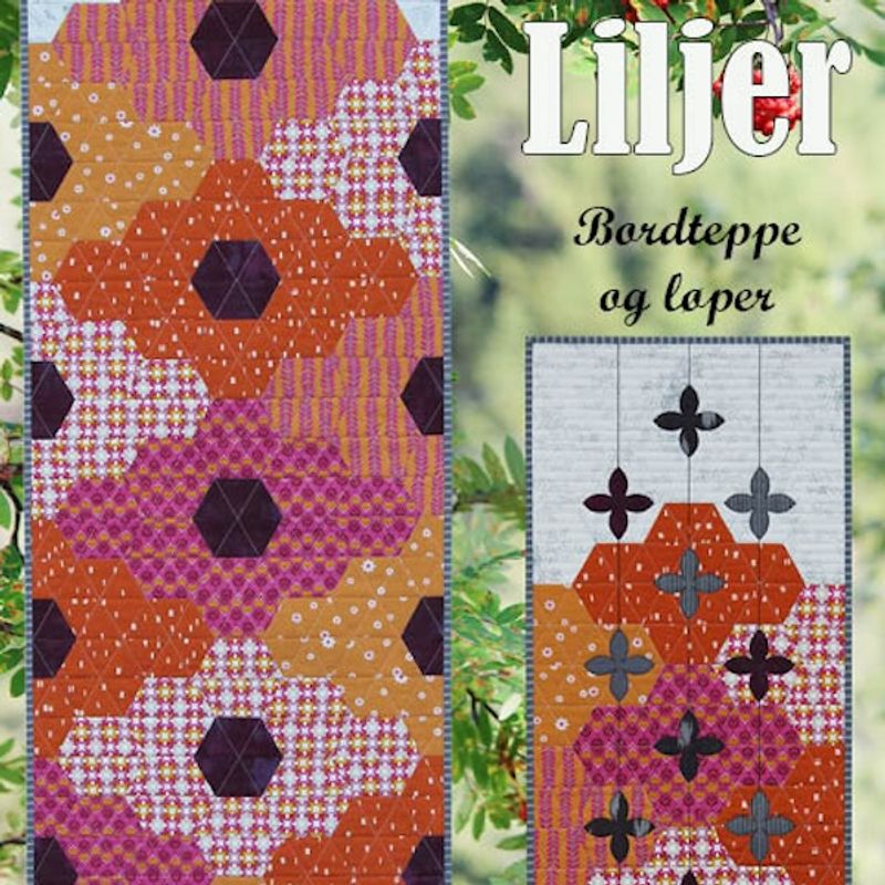 Liljer - mønster på løpere i 2 størrelser